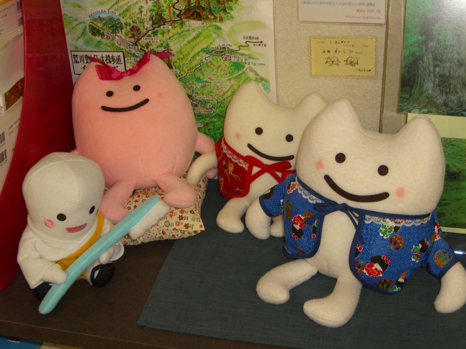 【美品】五日市剛　座敷わらびーちゃん　手乗りサイズ　2体セット わらびーちゃん2体セット 五日市剛 健康ライフショップ / 五日市剛の